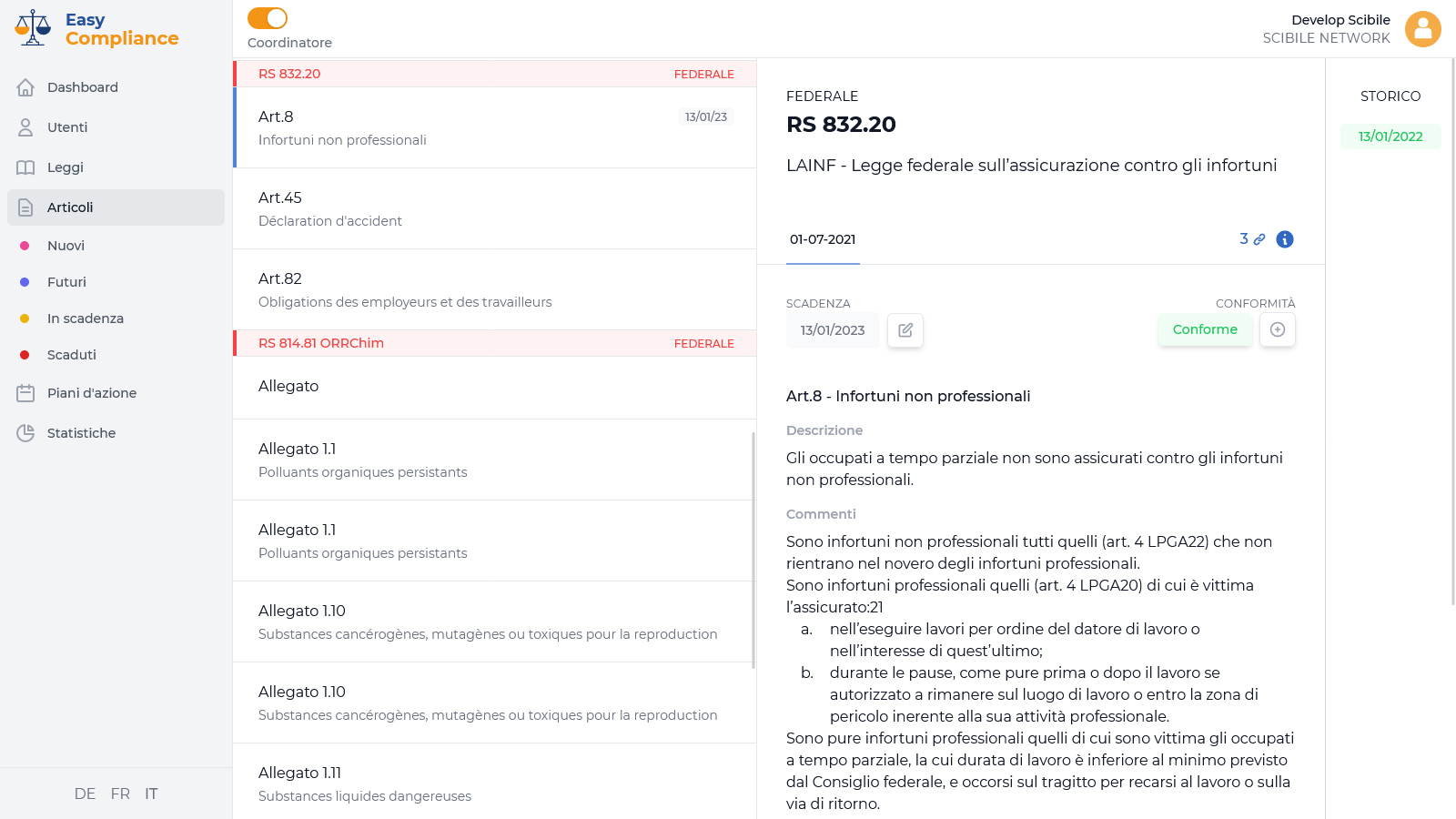 Inbox user interface